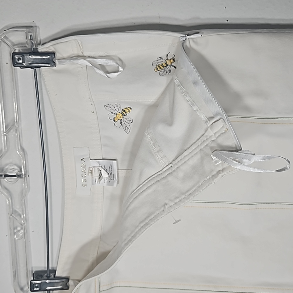 Guc Escada Bee Embroidered Office Basic Flat Fron… - image 7